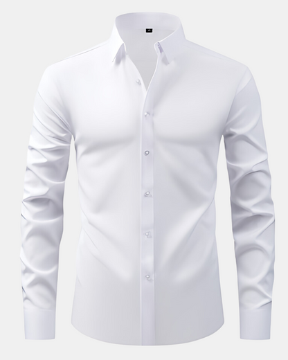 Camisa Antirrugas de Corte Ajustado