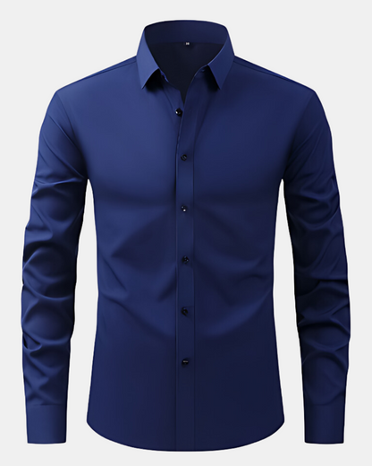Camisa Antirrugas de Corte Ajustado