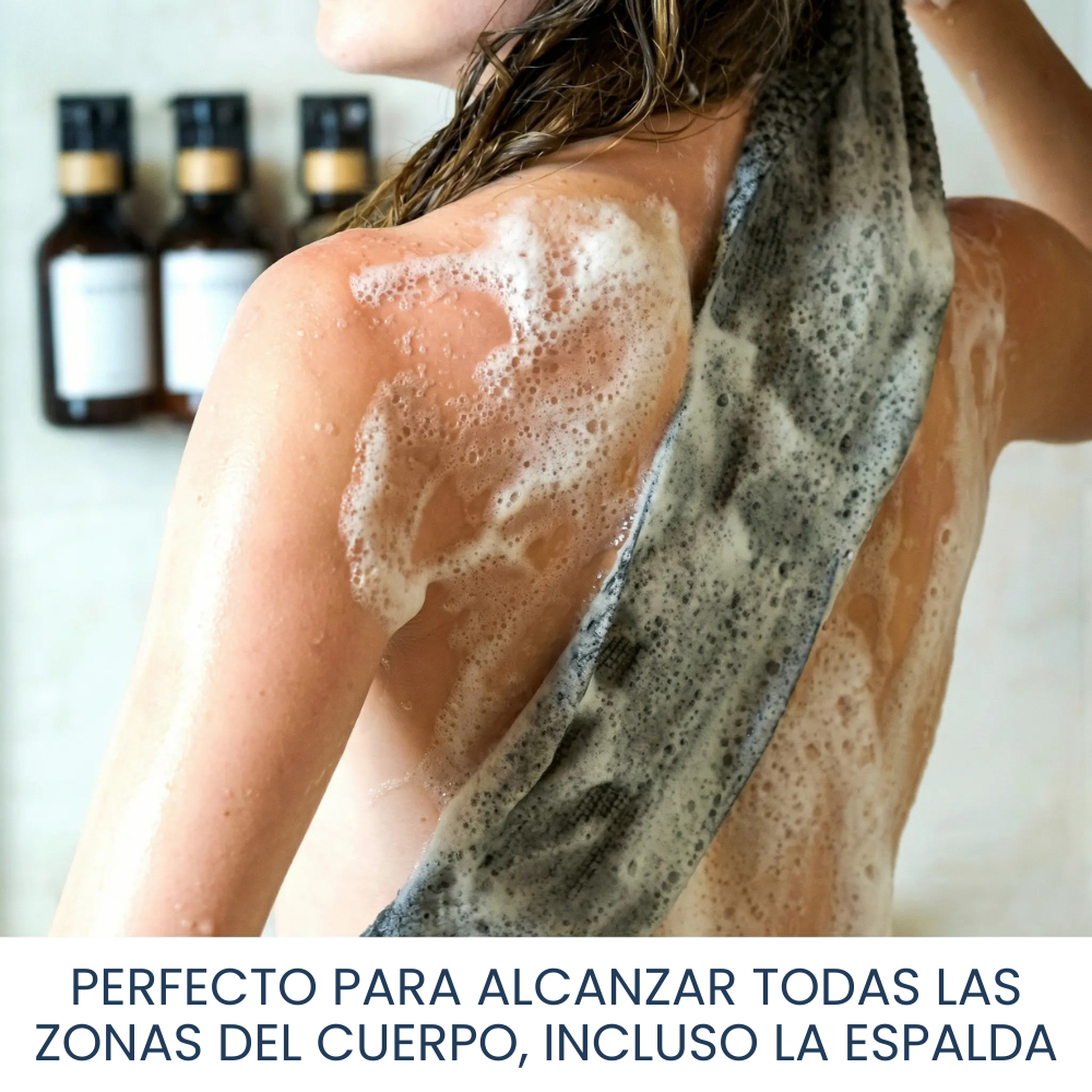 Toalla de ducha exfoliante antibacteriana