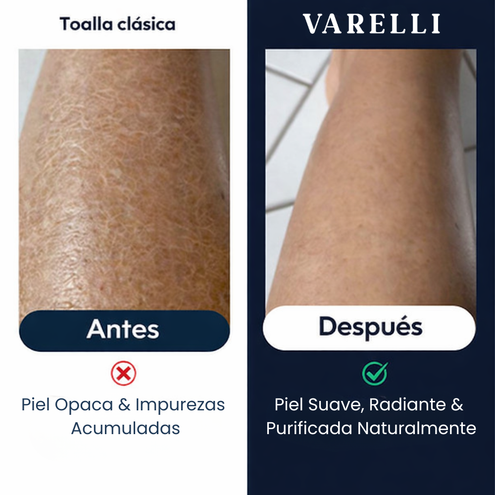 Toalla de ducha exfoliante antibacteriana