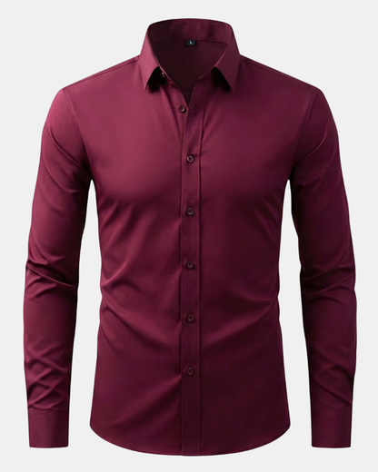 Camisa Antirrugas de Corte Ajustado